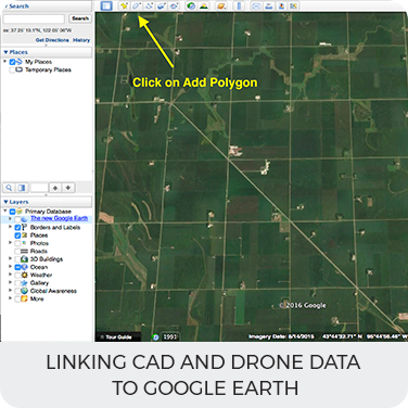 Linking CAD and Drone data to Google Earth